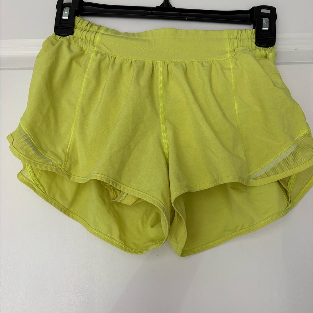 Lululemon Athletica Neon Yellow Athletic Shorts
